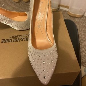 POUR LA VICTOIRE. size 8 , sparkle , satin, wedding or classical party